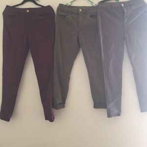 3 pairs of size 10 American eagle jeggings