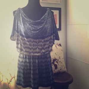 Max Studio tribal mini dress. Can be worn as shirt