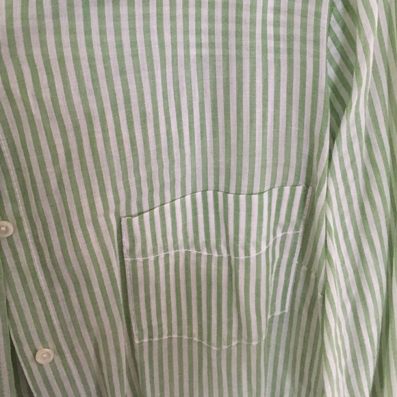 Green J.Crew button down - Picture 3 of 4