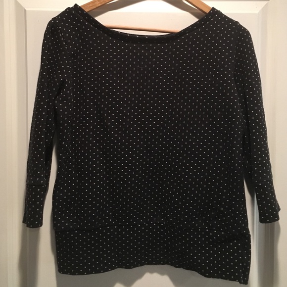 UO polka dot boatneck