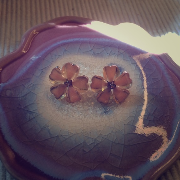 Coral flower studs