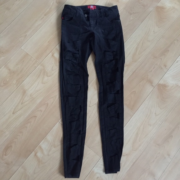 Z-cut Black Bandage Jean - Picture 2 of 4