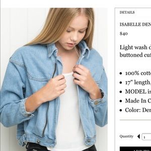 BWNOT Isabelle denim jacket