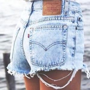 Urban outfitters Levis high waisted denim shorts
