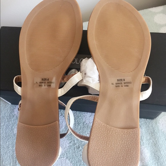 NEW  CONNEY SANDAL WHITE SIZE 8 - Picture 3 of 4