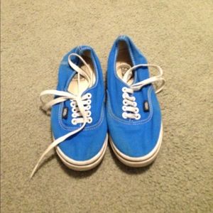 Blue vans sneakers