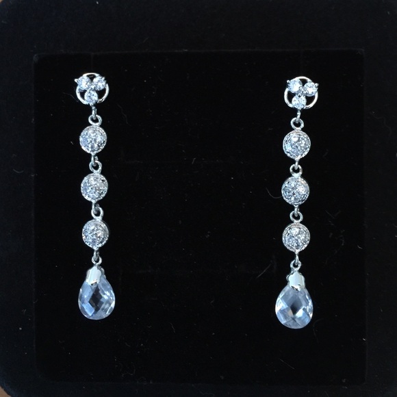 925 Sterling Silver Crystal earring