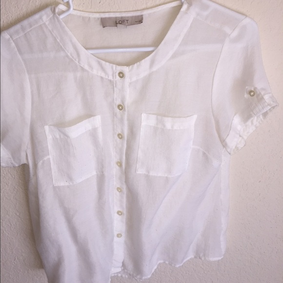 Button up white blouse