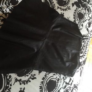 Real leather top