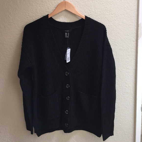 NWT Forever 21 oversized black cardigan