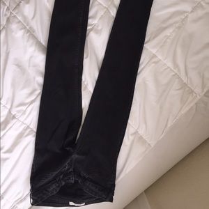 Black denim skinny jeans