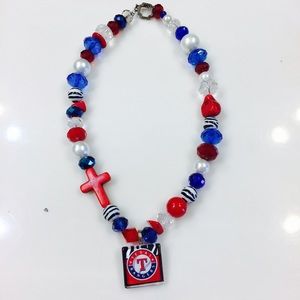 Texas Rangers Baseball boutique necklace