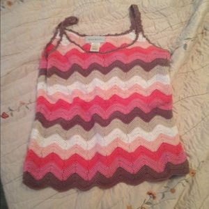 Crocheted boho tank