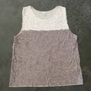 J.Crew Collection Sequin Color-Block Tank