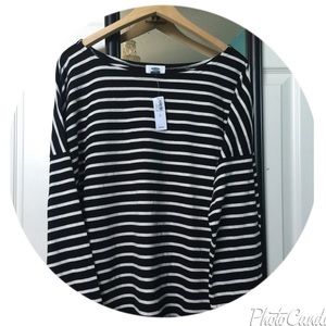 New striped long sleeved top