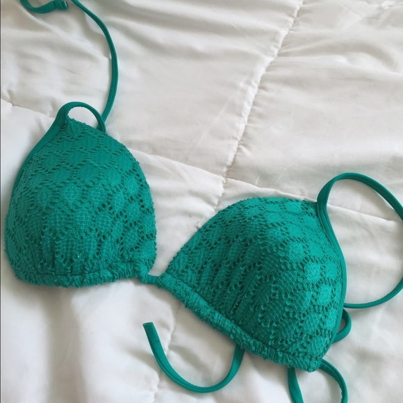 Green bikini top
