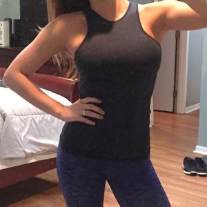 Lululemon front racer tank - dark gray size 8