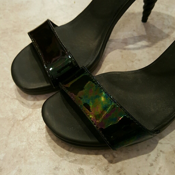Jeffrey Campbell x Miss Kl Oil Slick Unicorn Heel