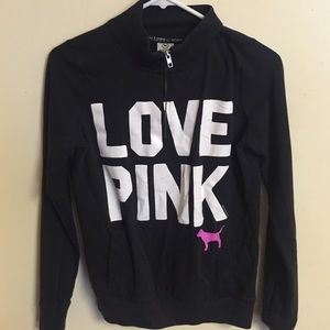 Cute pink half zip up :)