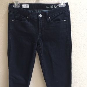 GAP always skinny dark wash jeans