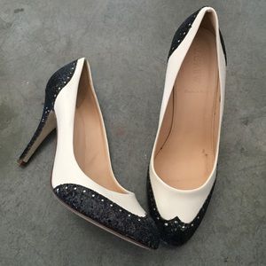 J.Crew Mona Glitter Oxford Pumps