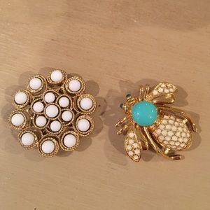 Stella & Dot brooch set- Paradise and Bee