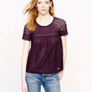 JCrew eyelet top