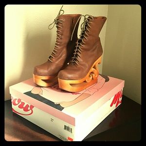 Vintage Jeffrey Campbell skate wedges