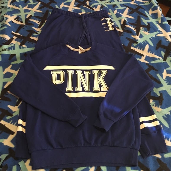 Vs Pink jogging suit, navy