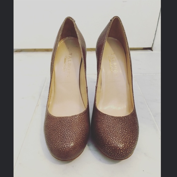 NWOT Talbots brown leather heels size 6 - Picture 2 of 4