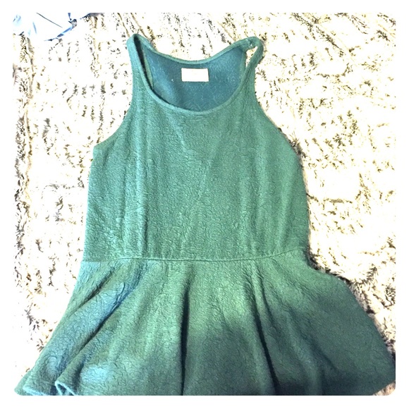 NWOT blue/green urban outfitters peplum top