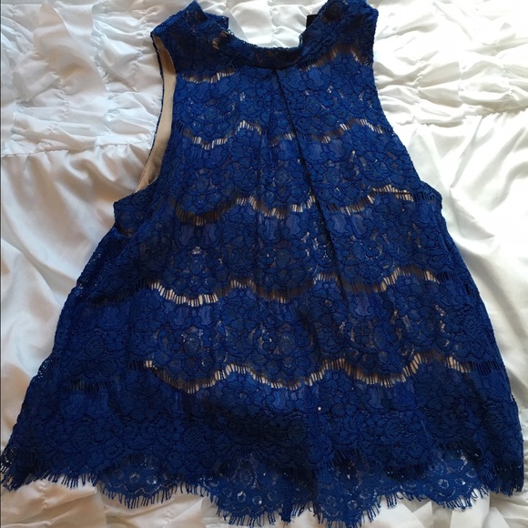 Electric Blue small Fancy Top