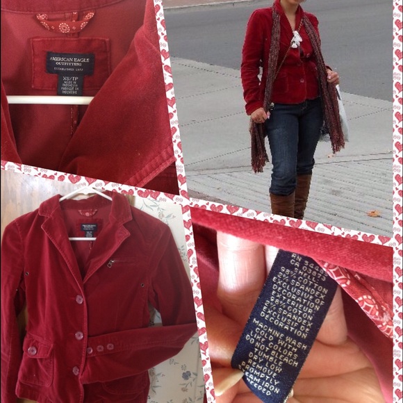 AEO Red Jacket/ Blazer