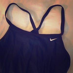 NWOT Nike Navy One Piece Racerback Bathing Suit