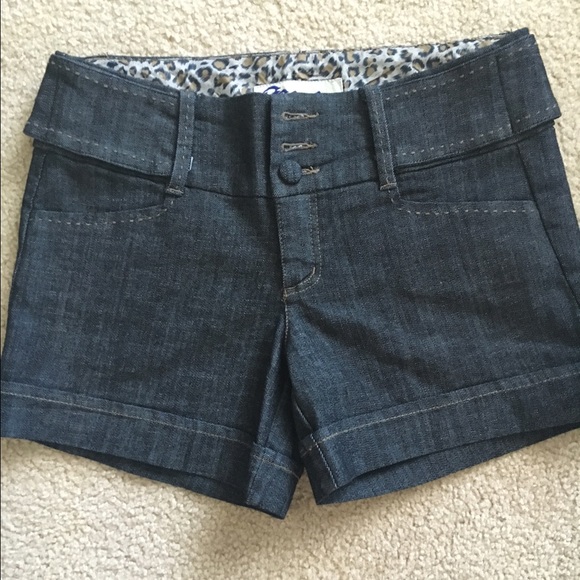 Dark jean shorts