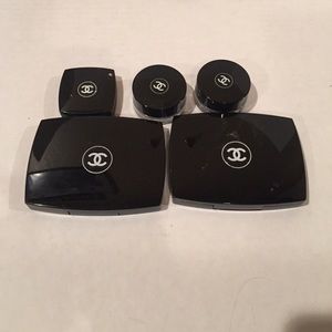 CHANEL make up eyeshadows powders blue brown Ombré