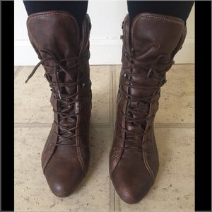 Cognac Steve Madden boots