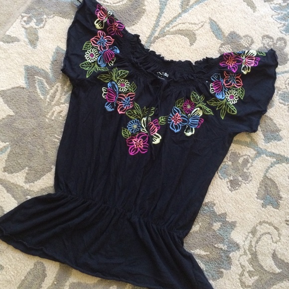 RXB - black with embroidery top