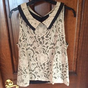 Lace Brocade top