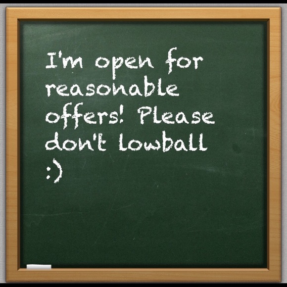 Reasonable offers are more than welcome!