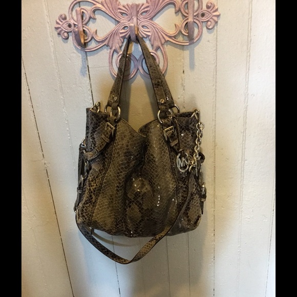 Authentic Michael Kors Snakeskin print