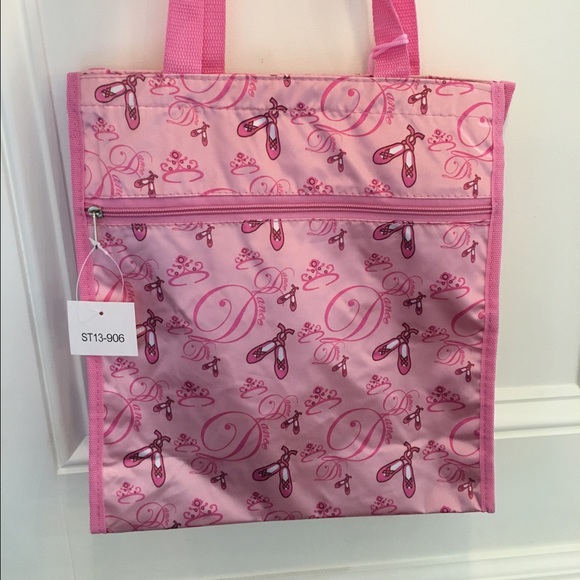 Cute ballerina dance tote bag