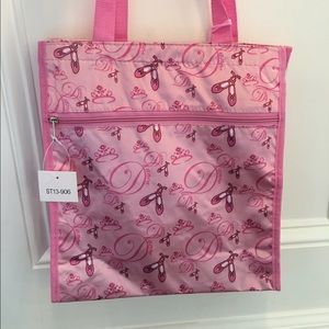 Cute ballerina dance tote bag