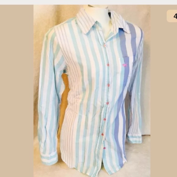 Victoria's Secret PINK Sleep Striped SMALL