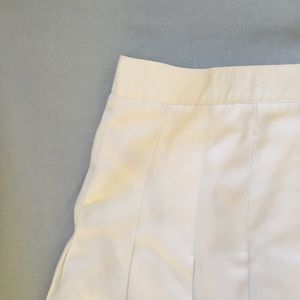 white tennis skirt