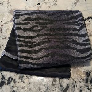 Ann Taylor zebra print cashmere/silk scarf