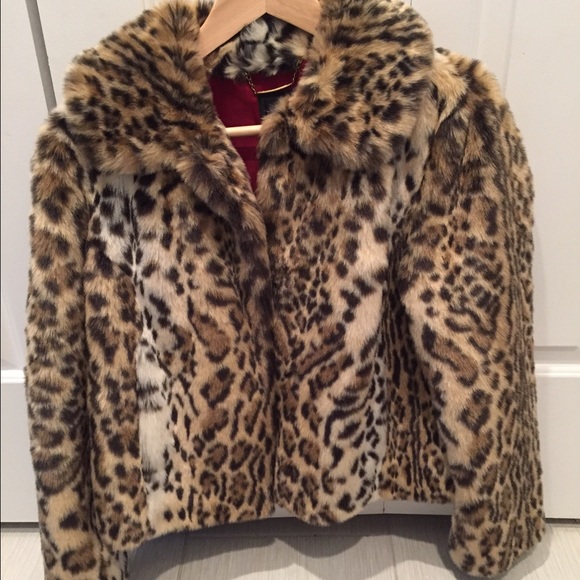 Leopard fur coat
