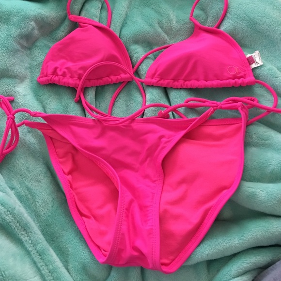 Hot pink bikini