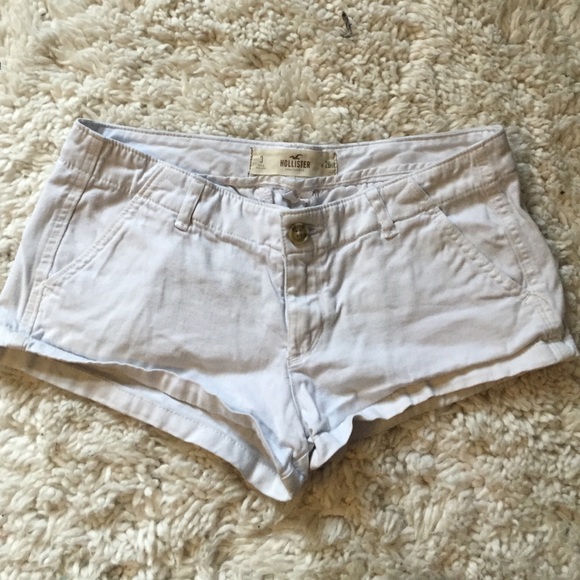 Hollister white shorts size 3
