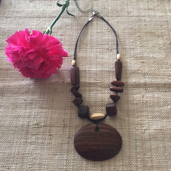 Wooden necklace handmade